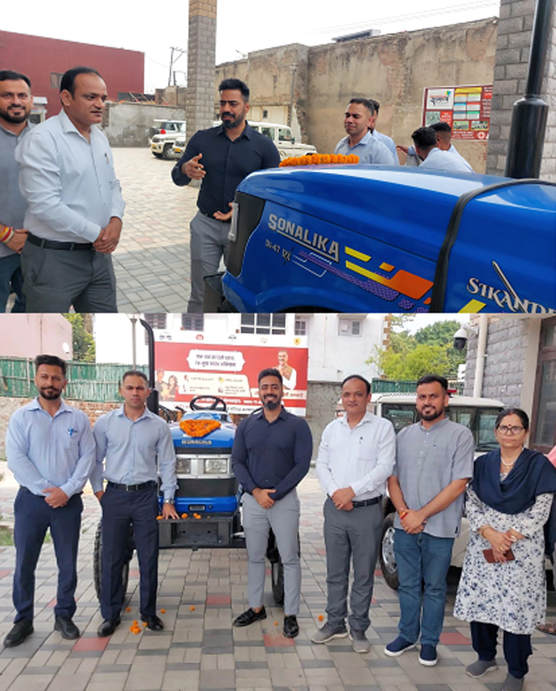 Sonalika Tractor Industry presented tractor to District Administration Una